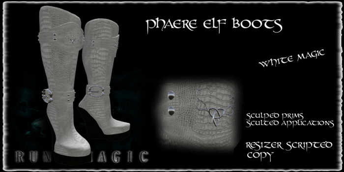 Phaere Boots White