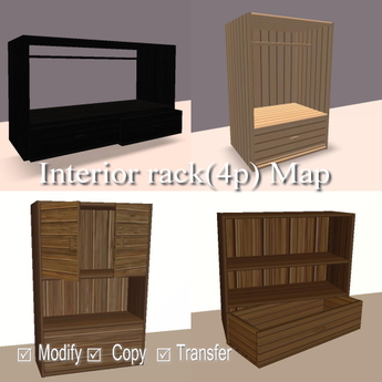 Second Life Marketplace - Interior rack(4p) Map