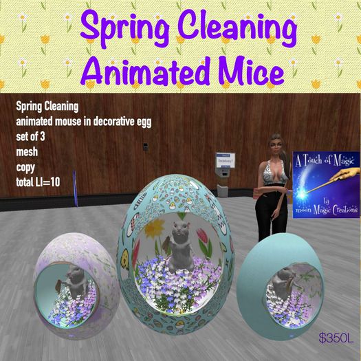 Spring Cleaning Animated Mice-Crate