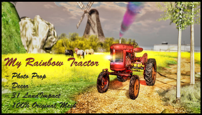 My Rainbow Tractor .:Tribal Tuesday:.(Boxed)