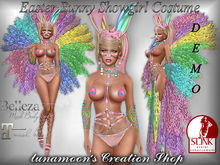 DEMO PACKAGE - Easter Bunny Showgirl Costume!