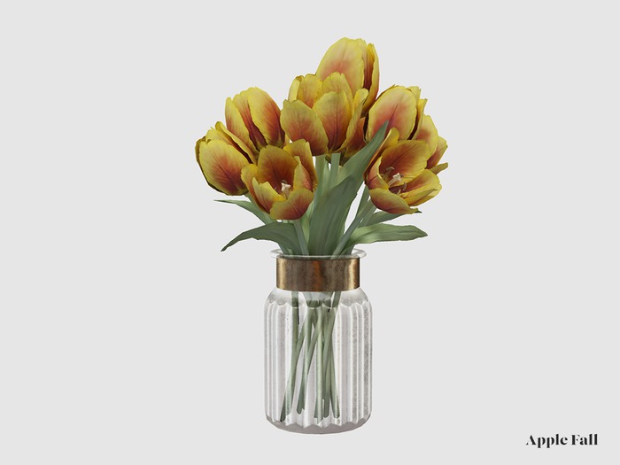 West Village Spring Tulips - Yellow Red (Box)