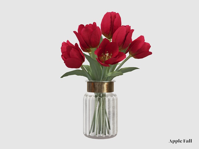 West Village Spring Tulips - Red