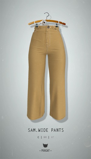 -Pixicat- Sam Wide Pants (Brown)