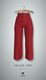 -Pixicat- Sam Wide Pants (Red)