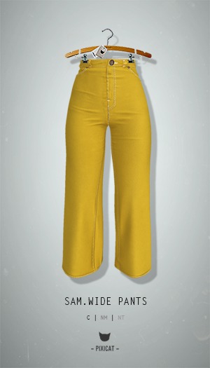 -Pixicat- Sam Wide Pants (Yellow)