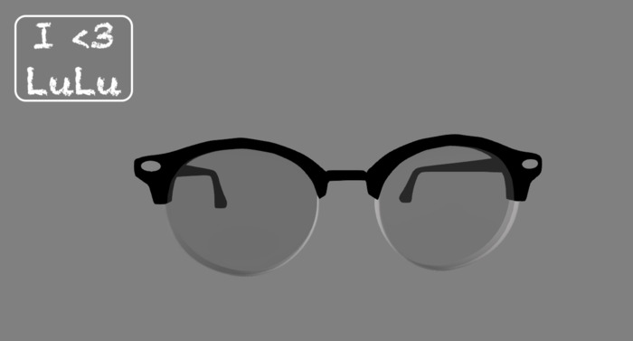 I<3LuLu half frame glasses