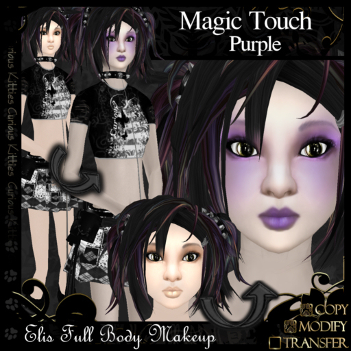 =^.^= Curious Kitties - Elis Full Body Makeup - Magic Touch - Purple tagFantasy