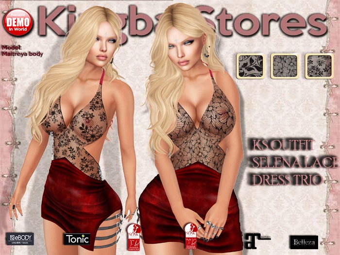 420 KS OUTFIT SELENA LACE DRESS TRIO