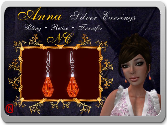 *NC*ANNA Silver Earring Mandarin (BOX)