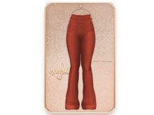 Cynful Trinity Trousers - Coral [Maitreya Lara, Belleza (Isis + Freya), Slink (HG)