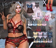 {le fil casse} Natsumi Bralette Plain Maitreya Red