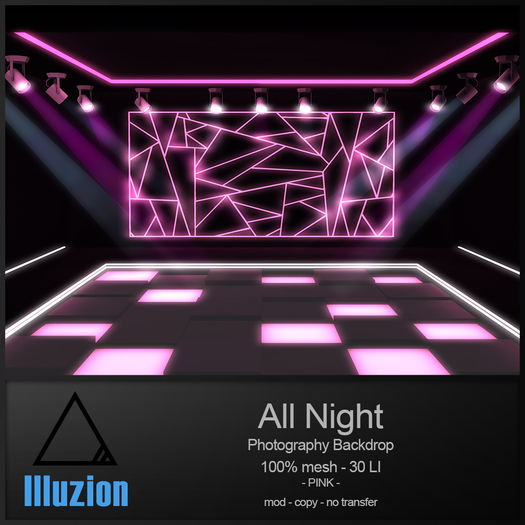 illuZion - All Night Backdrop Pink