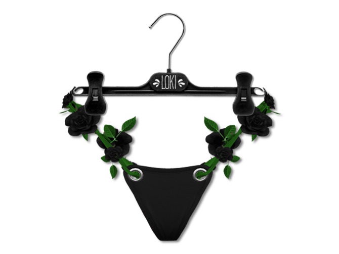 Loki - Wild Roses Lingerie - Black Panties