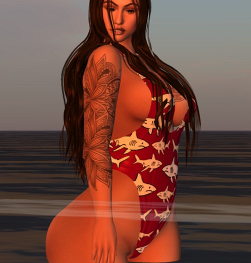 High Hipped Shark Suit