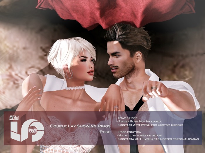 ACT5-110-Couple Lay Showing Rings Pose BOXED