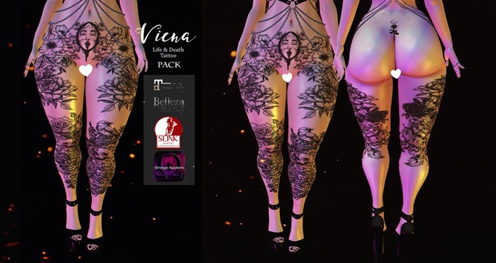 Viena. Life & Death Tattoo Pack