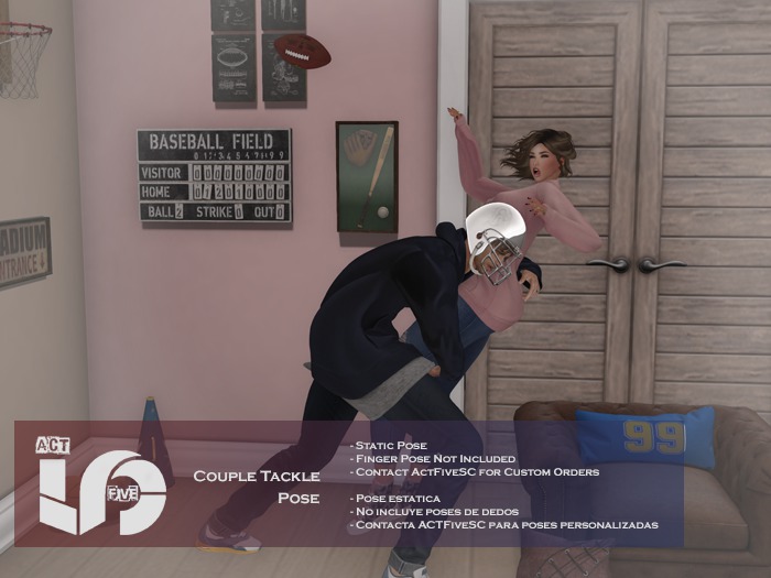 ACT5-97-The Tackle Mini Comic & Pose Set BOXED