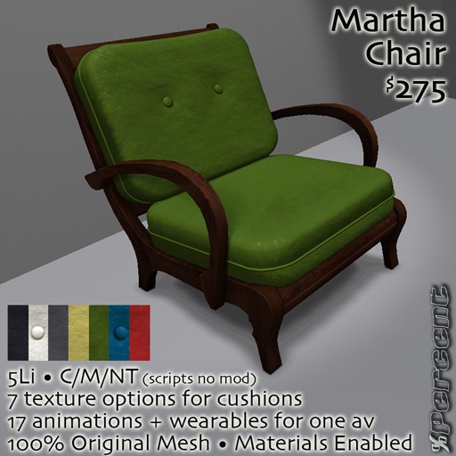 % Martha Chair (multi) *MESH*