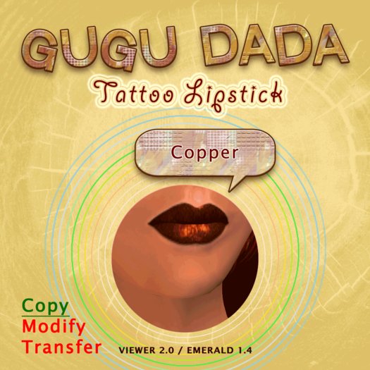 ! GUGU DADA ! Lipstick 1 Copper