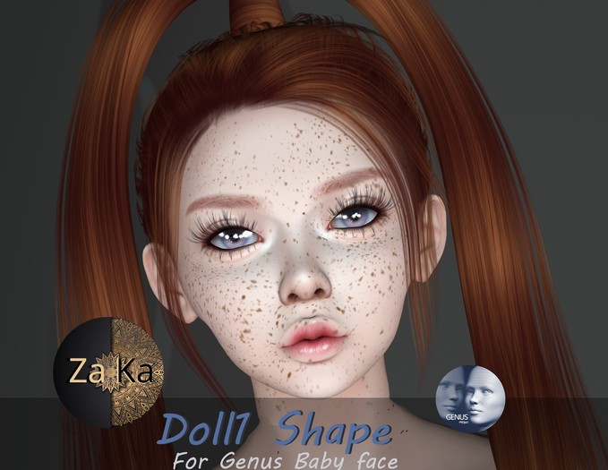 *Zaka* Doll 1 Shape Genus Baby face 