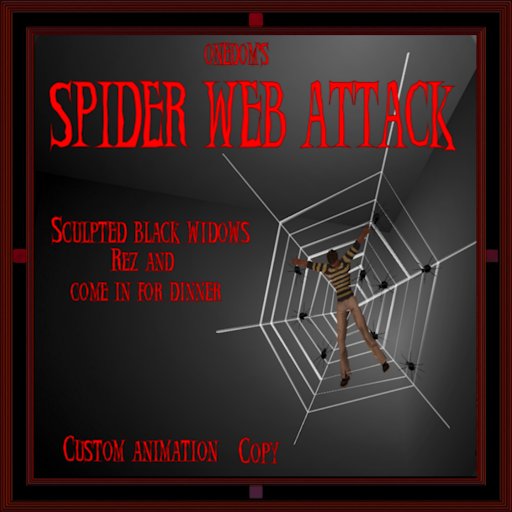 [ONEDOM] 1 Prim Black Widow Spider Web Attack!
