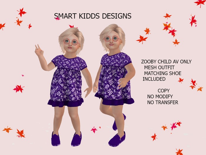 Smart Kidds- Marga Dress #7- Zooby AV Only- BOX