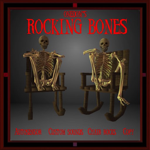 [ONEDOM] Rocking Bones Skeleton Rocker Chairs
