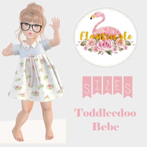.::Flamingle::. Rochelle Dress Blue