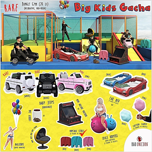 [Bad Unicorn] (Pink) Nom'able Stool (boxed)