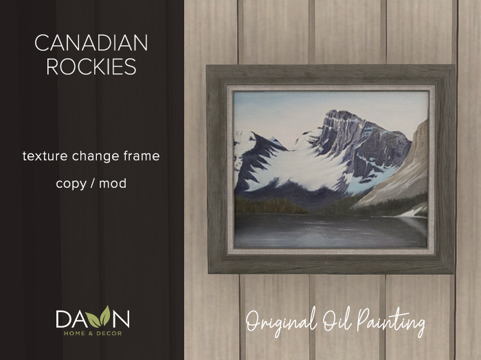 *DAWN* Original Oil Painting / Canadian Rockies (boxed)