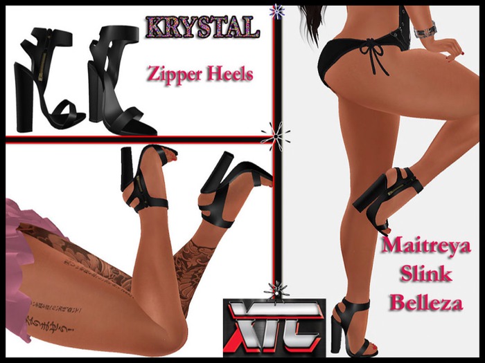 XTC KRYSTAL Heel Black