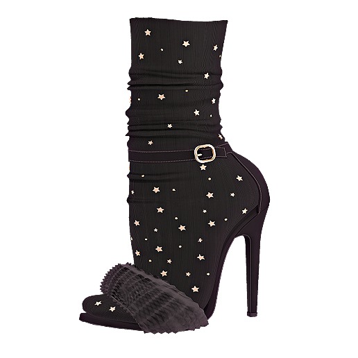 .:ENVIEE:. Goldie's Fur Heels {Onyx}