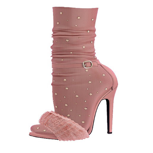 .:ENVIEE:. Goldie's Fur Heels {Blush}