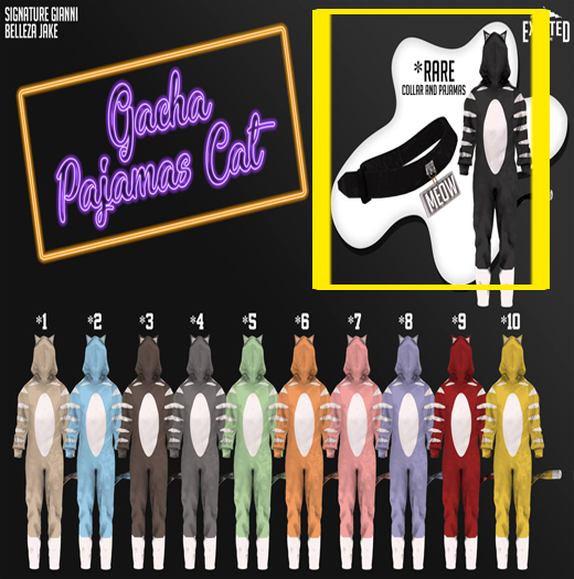 ExalteD - Pajamas Cat {Belleza & Signature} *RARE*