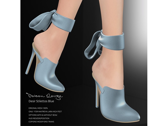 Poison Rouge Desir Stilettos Blue