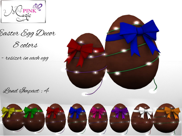 Pink Magic : Easter Egg Decor 8 colors