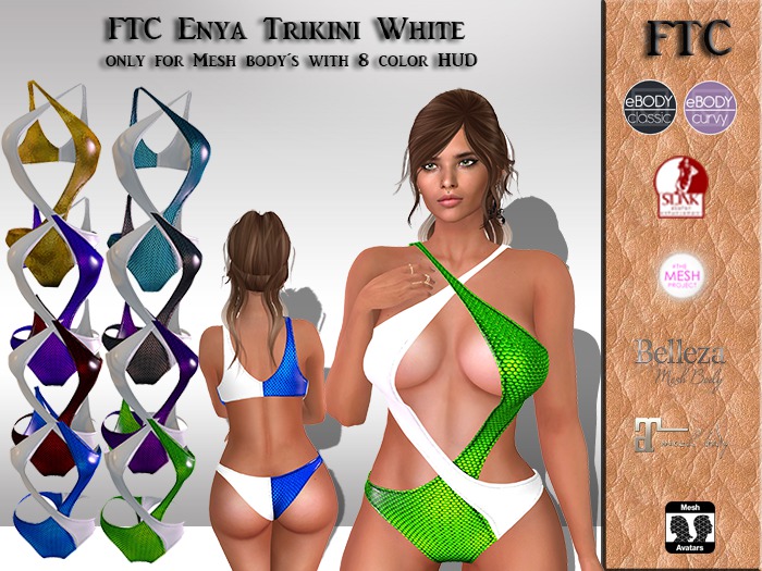 FTC Enya Trikini White