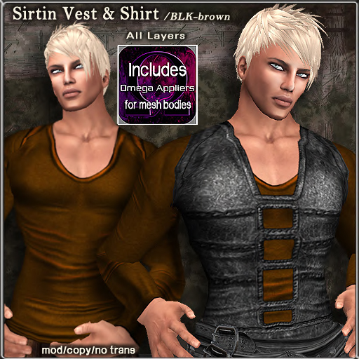 Sirtin Vest&Shirt T.E.D. /BLK_Brown