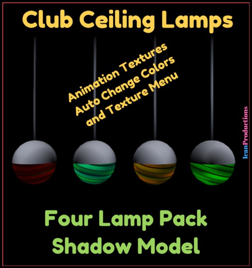 Club Lamps Pack 4 Shadow Model