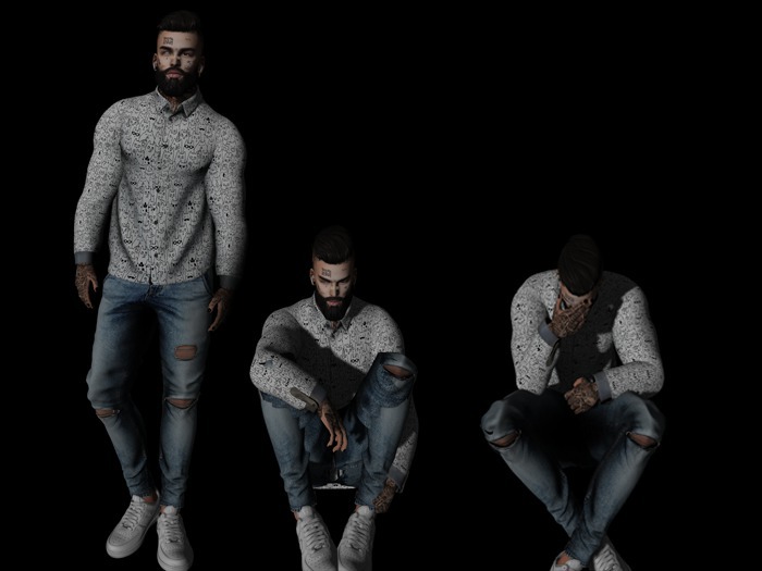 Second Life Marketplace AO male bento stand Mrus