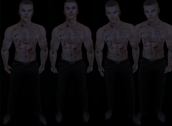 Second Life Marketplace AO stand male bento calm