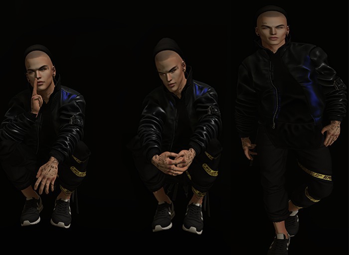 Second Life Marketplace AO stand male bento K.F.1