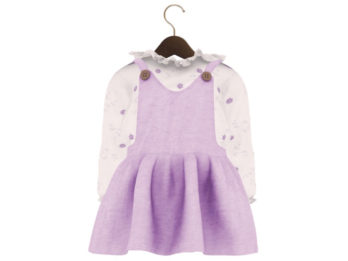 {PL} Pinafore Dress (Lavender)