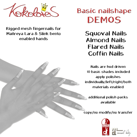 [KoKoLoReS] Basic Nailshape DEMOS