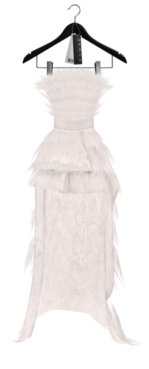 Second Life Marketplace - Rowne.Motler Feather Dress - White