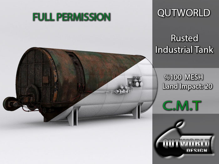 .::QUTWORLD Rusted Industrial Tank::.FP Unpack (ADD)