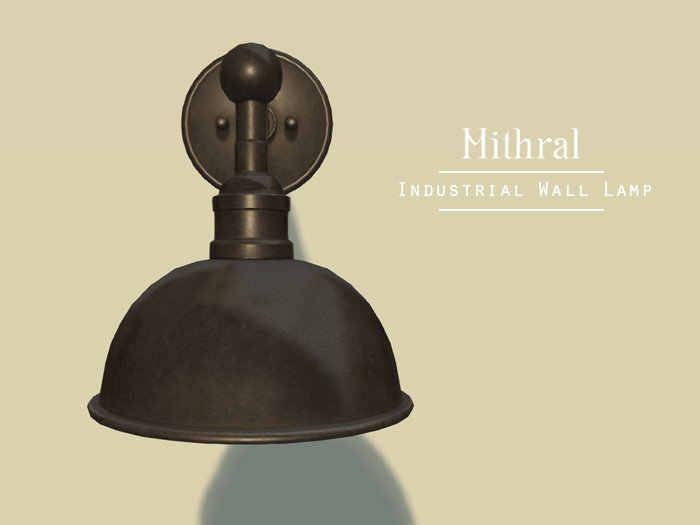 Mithral * Industrial Wall Lamp (Black)