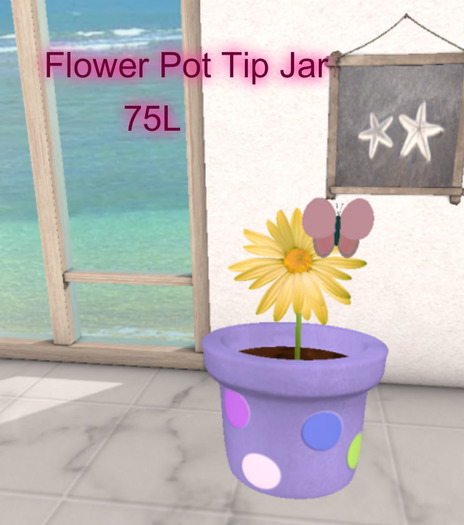 Flower pot tipjar