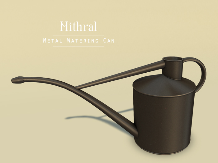 Mithral * Metal Watering Can (Black)